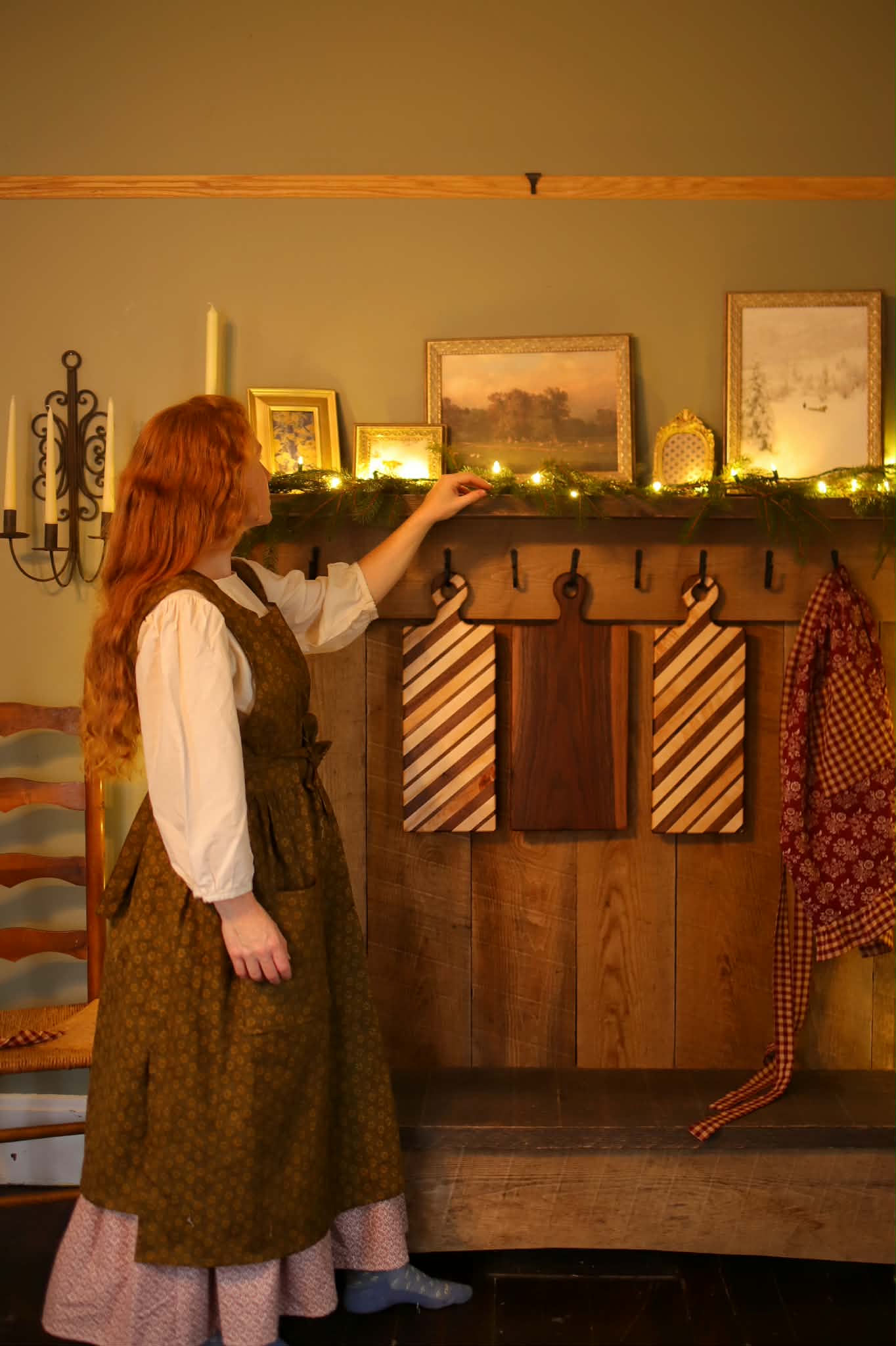 Holly Wreath Pinafore