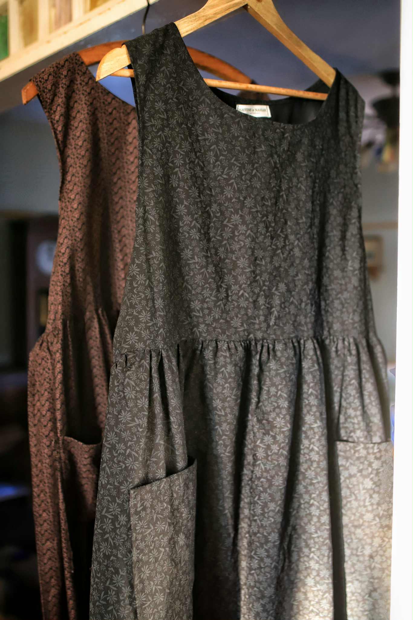 Arete Pinafore in Ebony Aster
