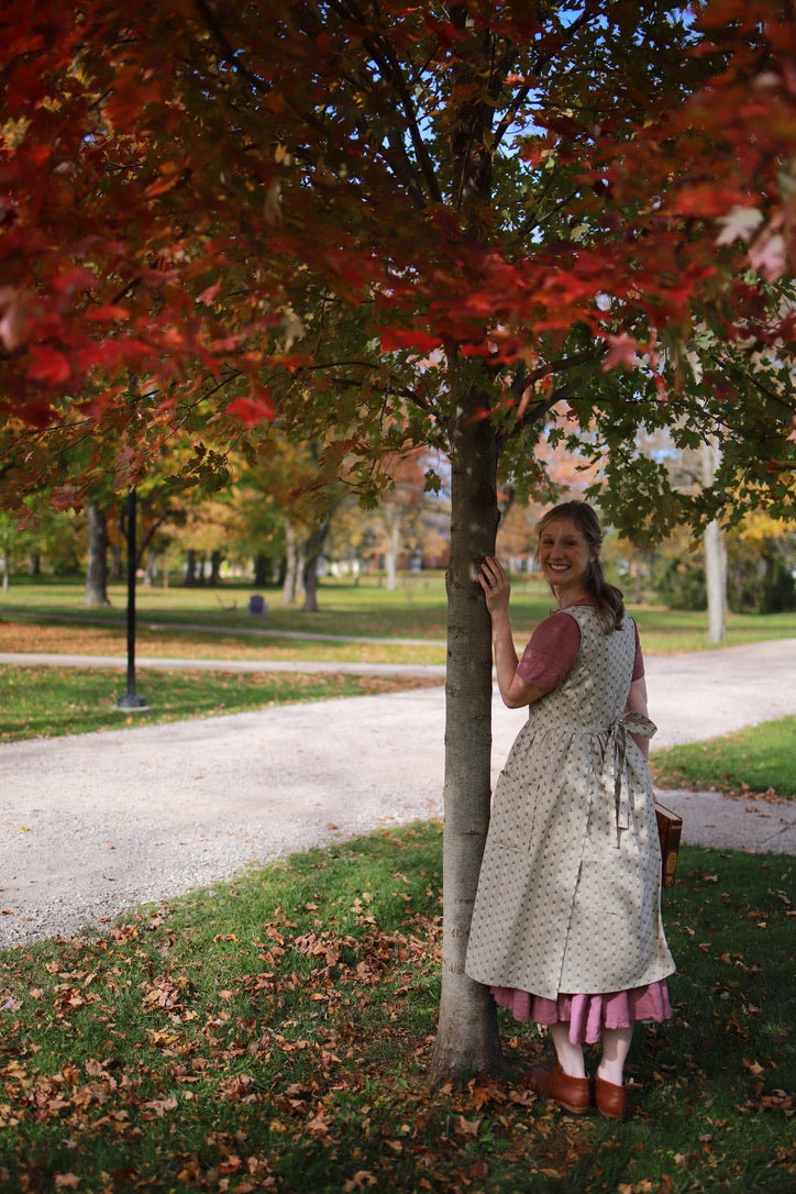 Arete Pinafore in Thistle & Fig