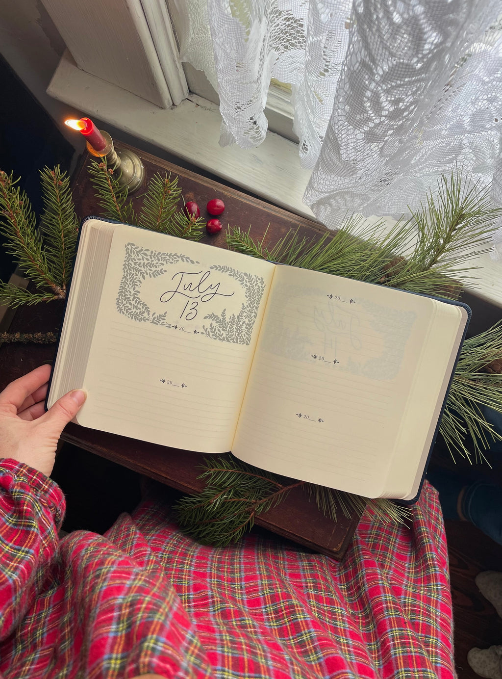 "One Thing I Ask" 5 Year Prayer Journal, Sapphire Flower