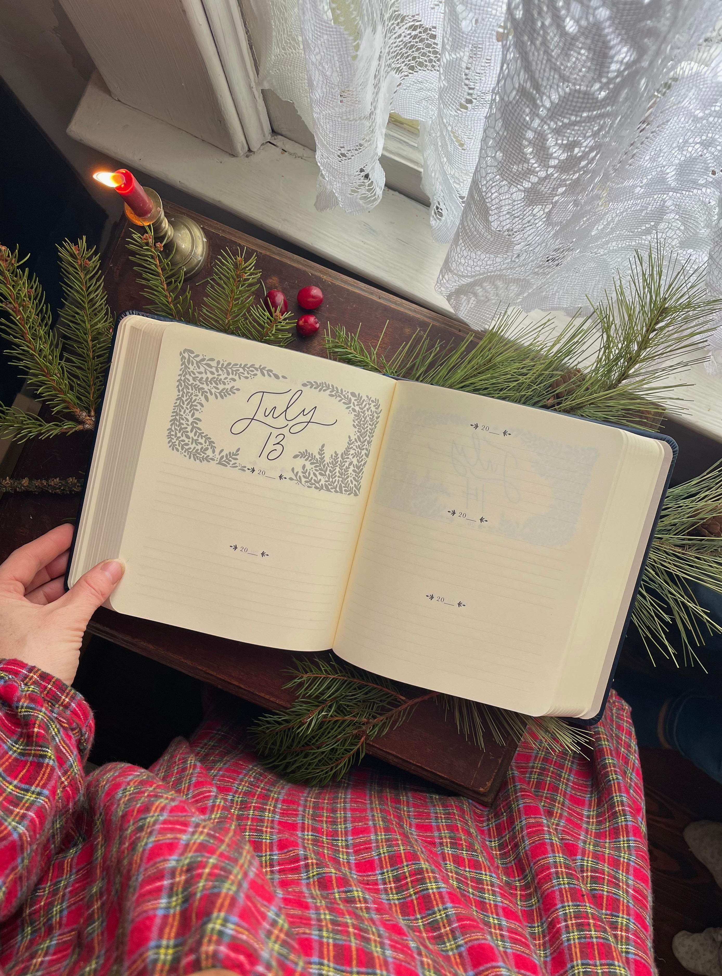 "One Thing I Ask" 5 Year Prayer Journal, Sapphire Flower