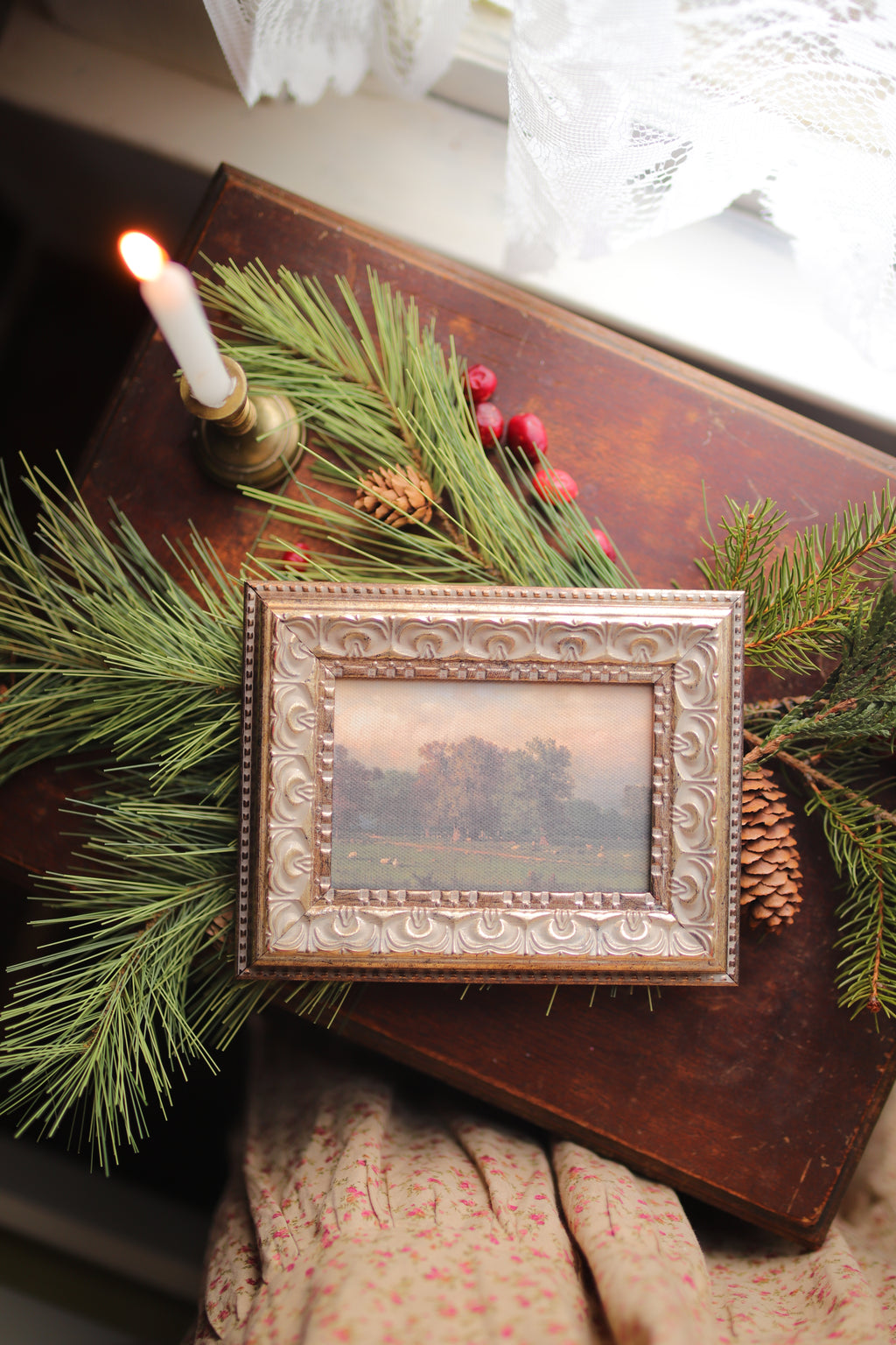 Countryside Sheep Antique Painting