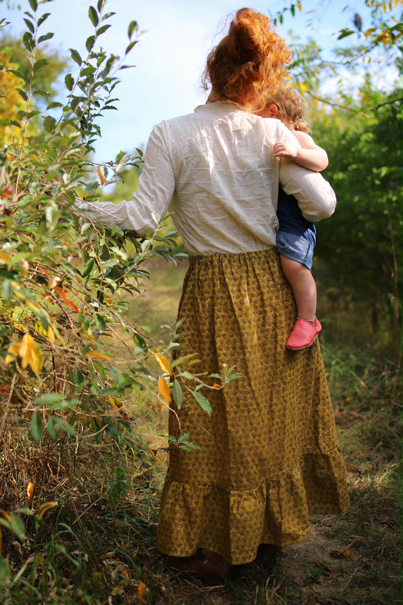 Aliyah Skirt in Olive Floral