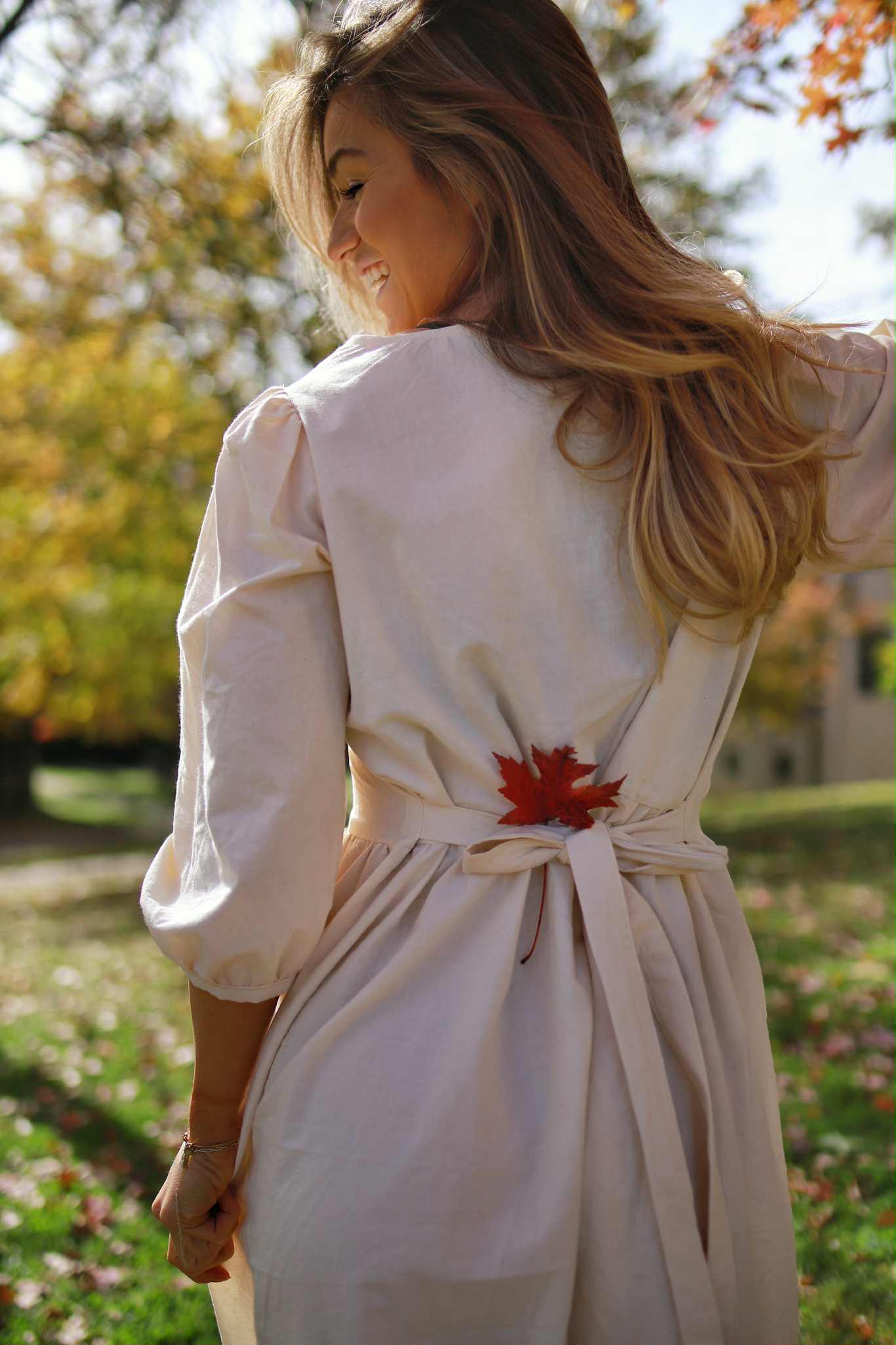 Ariel Dress in Ivory Cloud