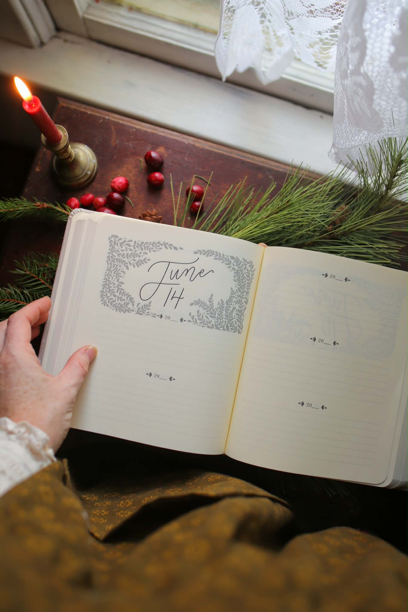 "One Thing I Ask" 5 Year Prayer Journal, Lace & Linen