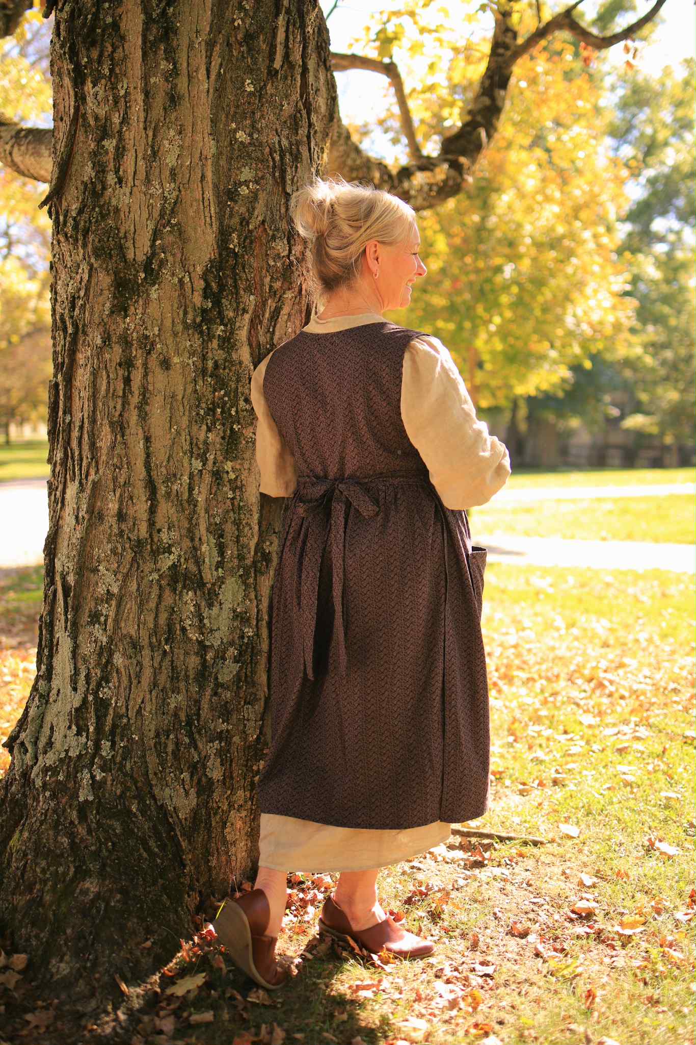 Arete Pinafore in BlackBerry Plum