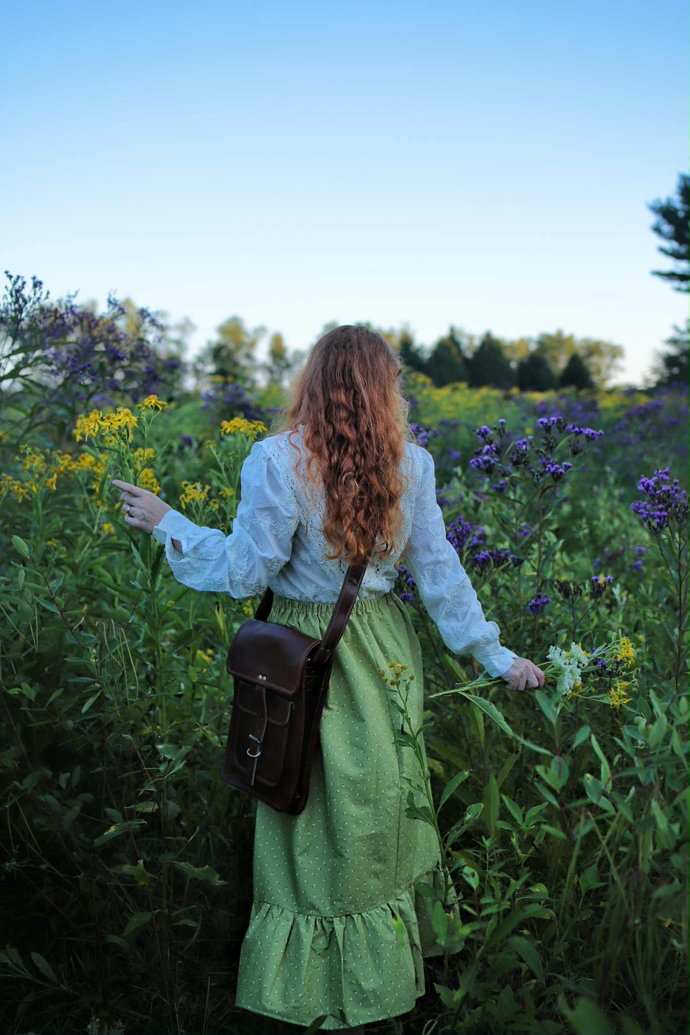 Aliyah Skirt in Warm Green