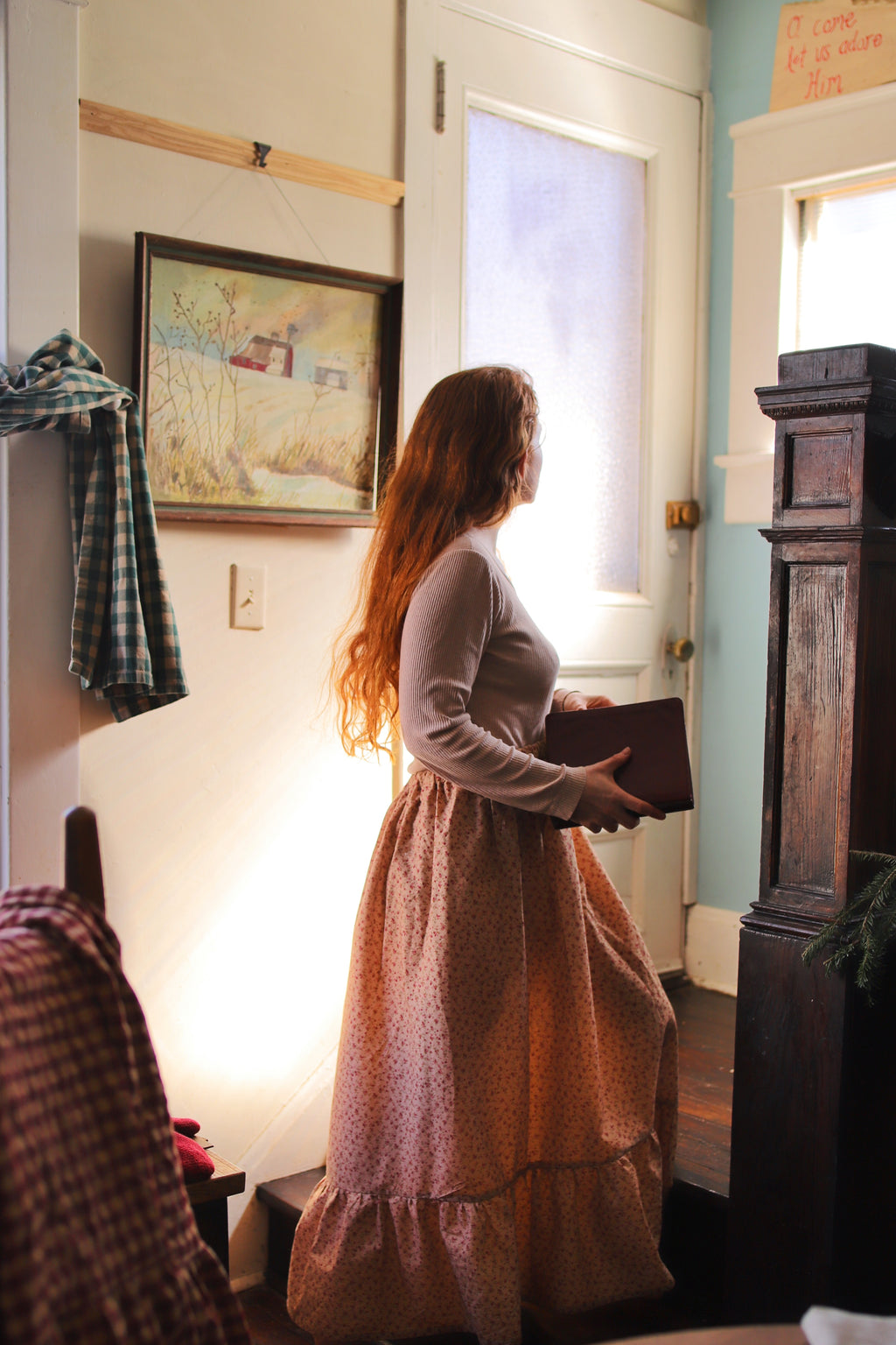 Rosebud Calico Prairie Skirt