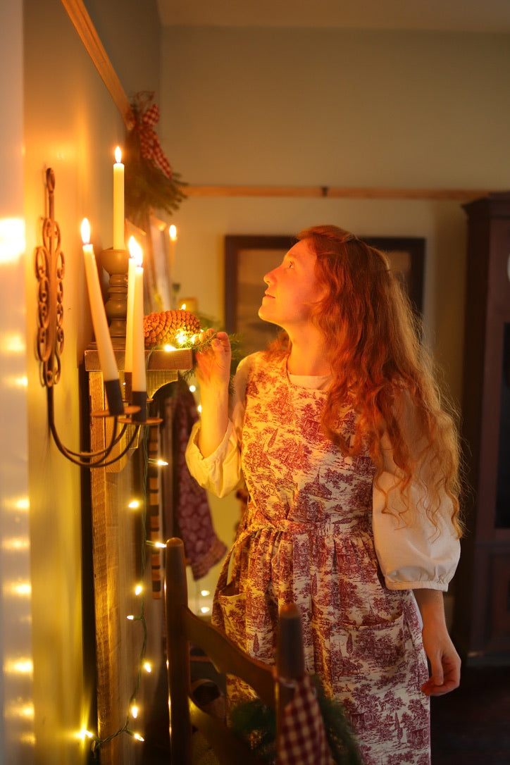 French Country Toile Pinafore