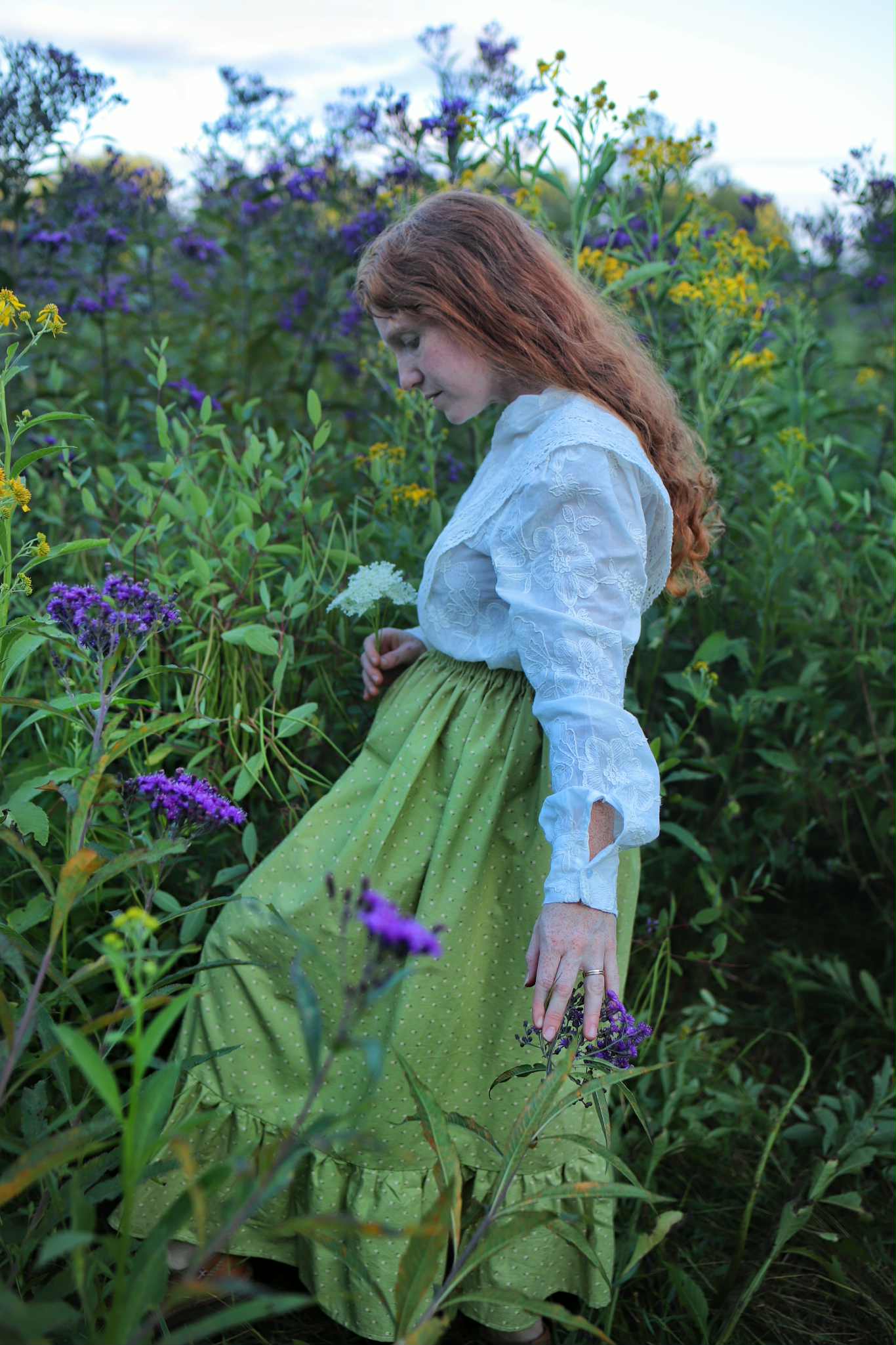 Aliyah Skirt in Warm Green