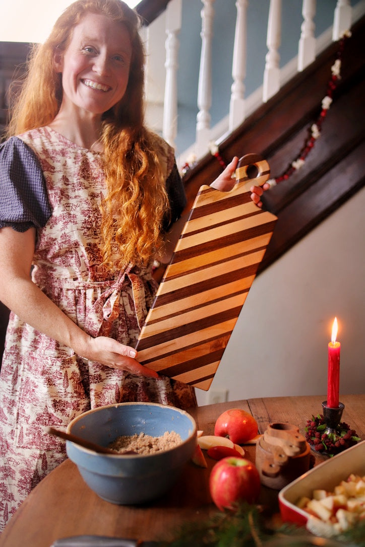 Maple & Walnut Striped Cutting Board