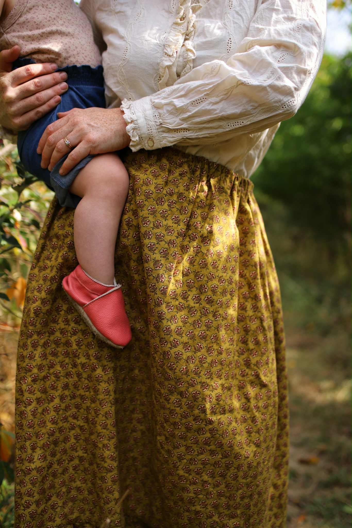 Aliyah Skirt in Olive Floral