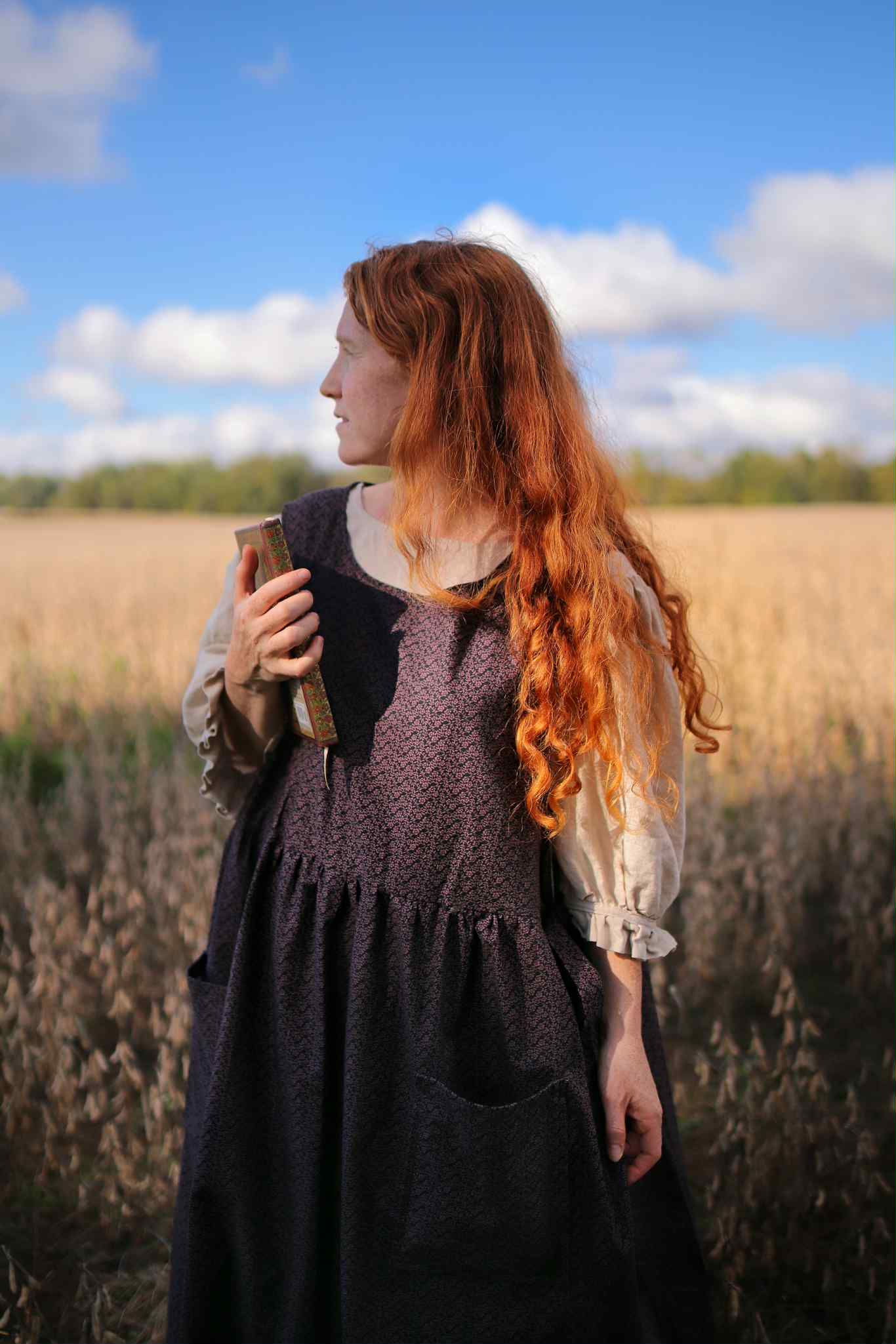 Arete Pinafore in BlackBerry Plum