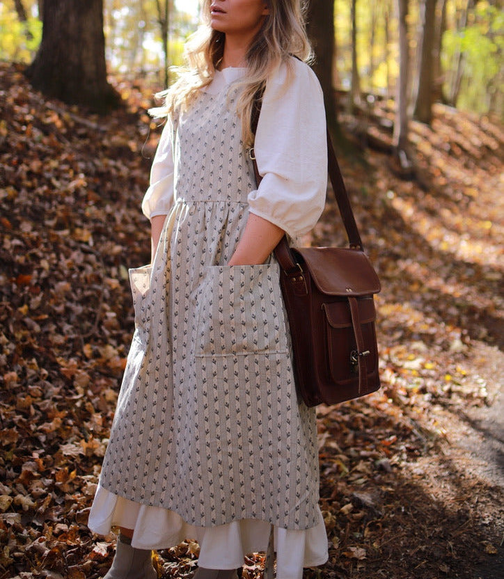 Arete Pinafore in Thistle & Fig