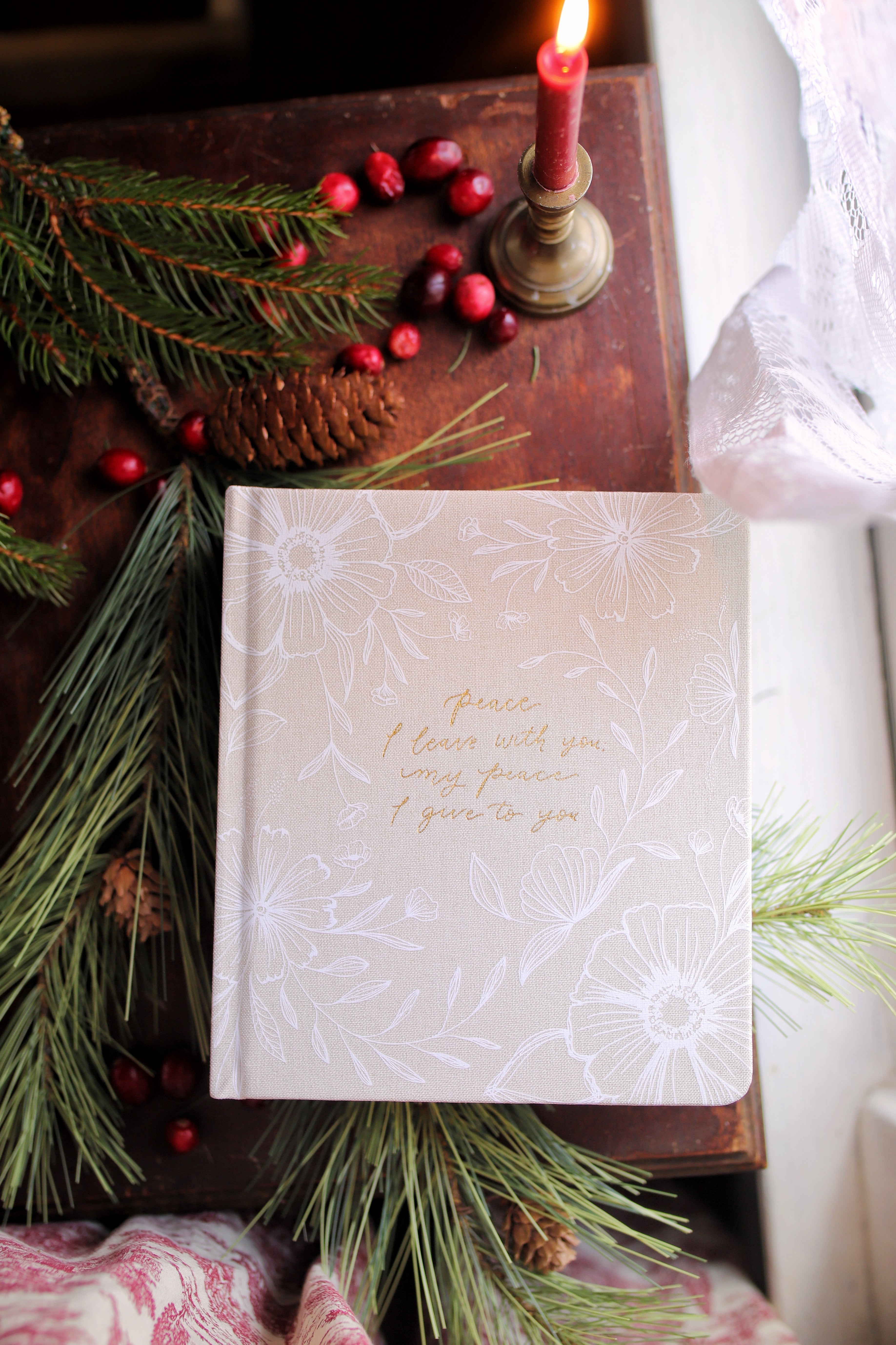 "One Thing I Ask" 5 Year Prayer Journal, Lace & Linen