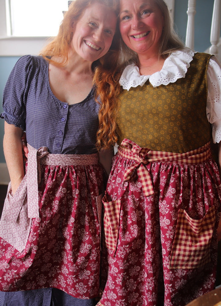 Burgundy Bouquet Apron