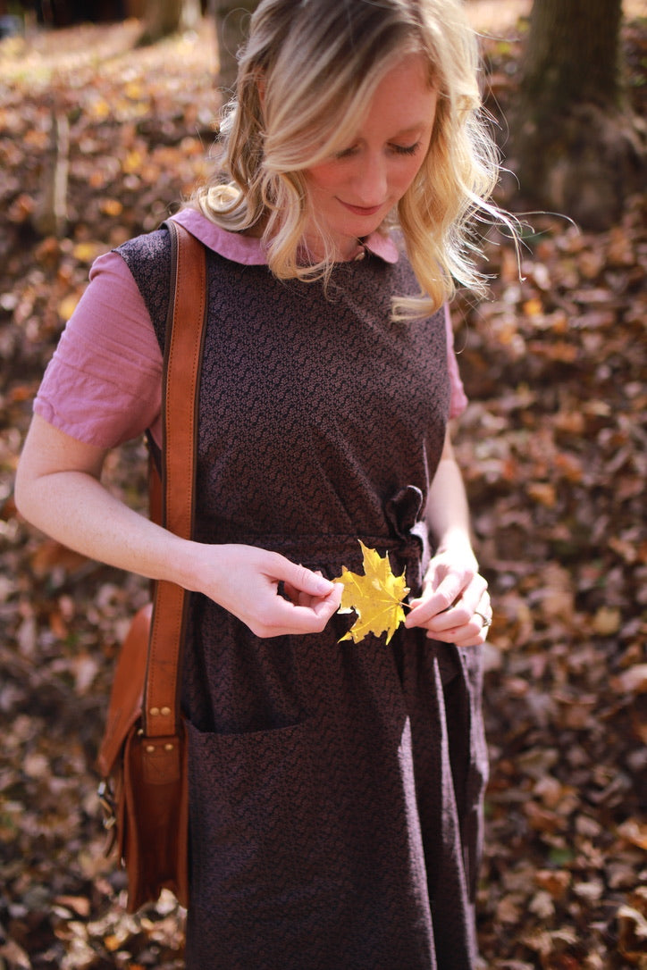Arete Pinafore in BlackBerry Plum