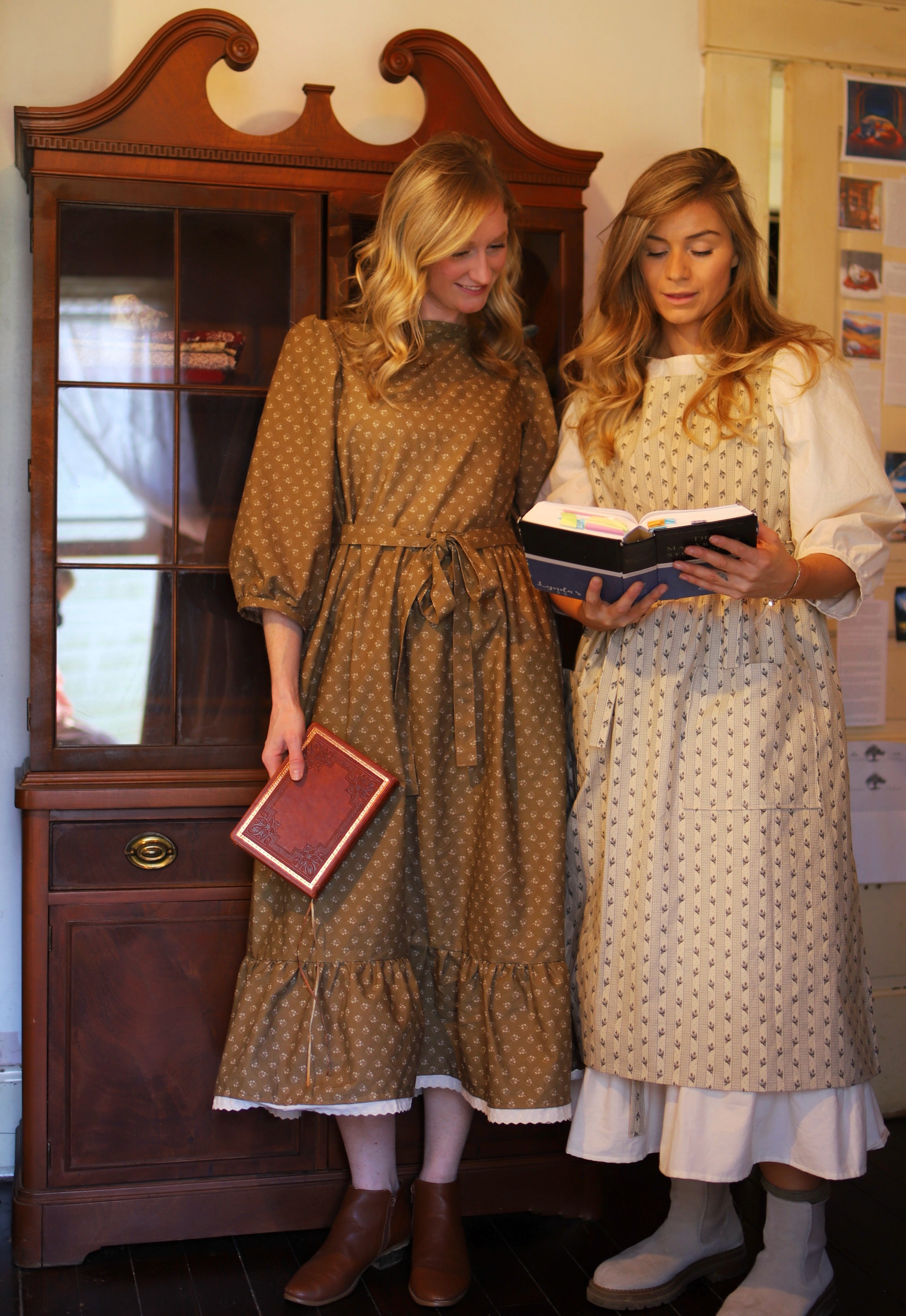 Ariel Dress in Maple Leaf with Lace Trim