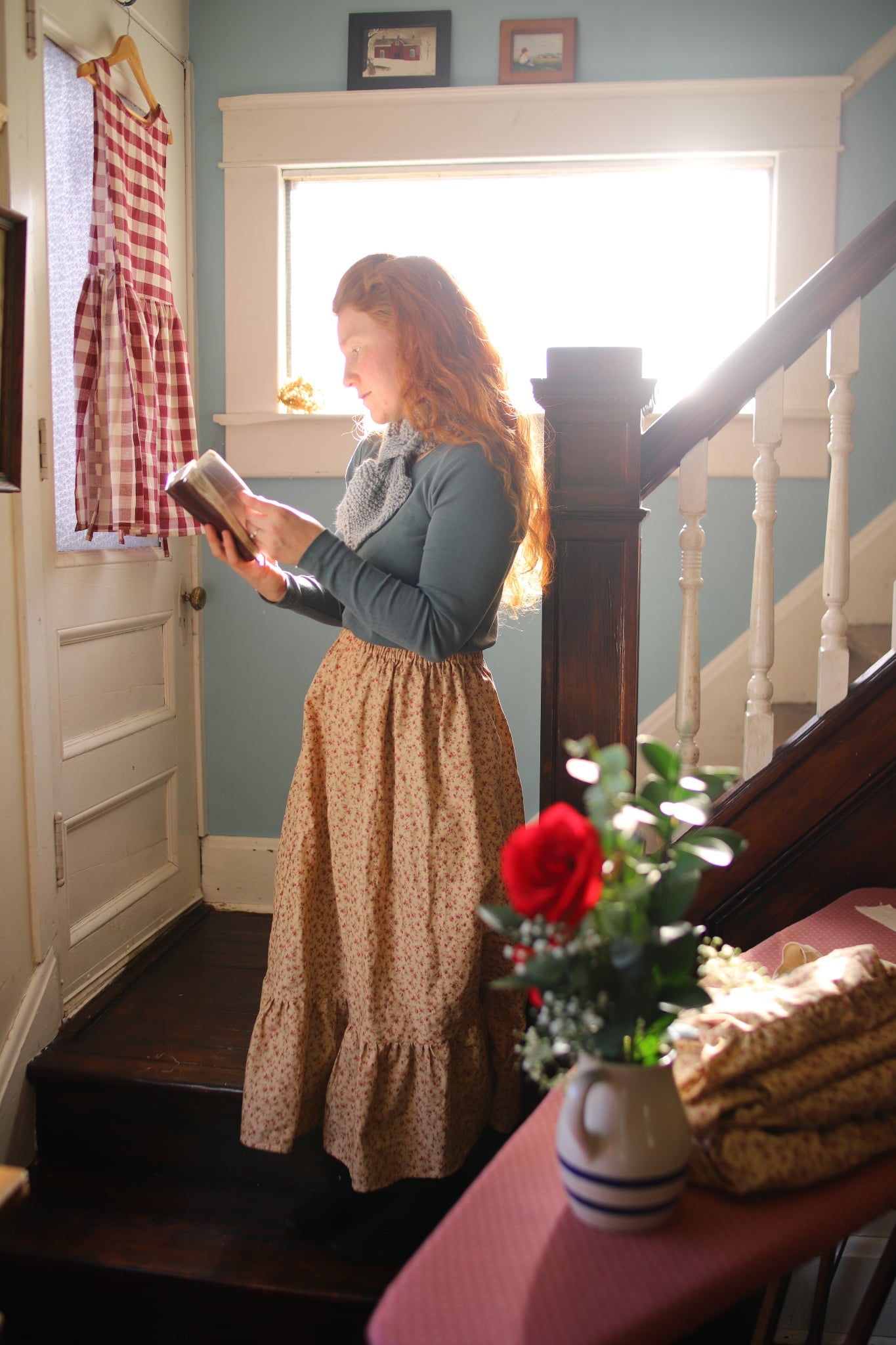 Rosebud Calico Prairie Skirt