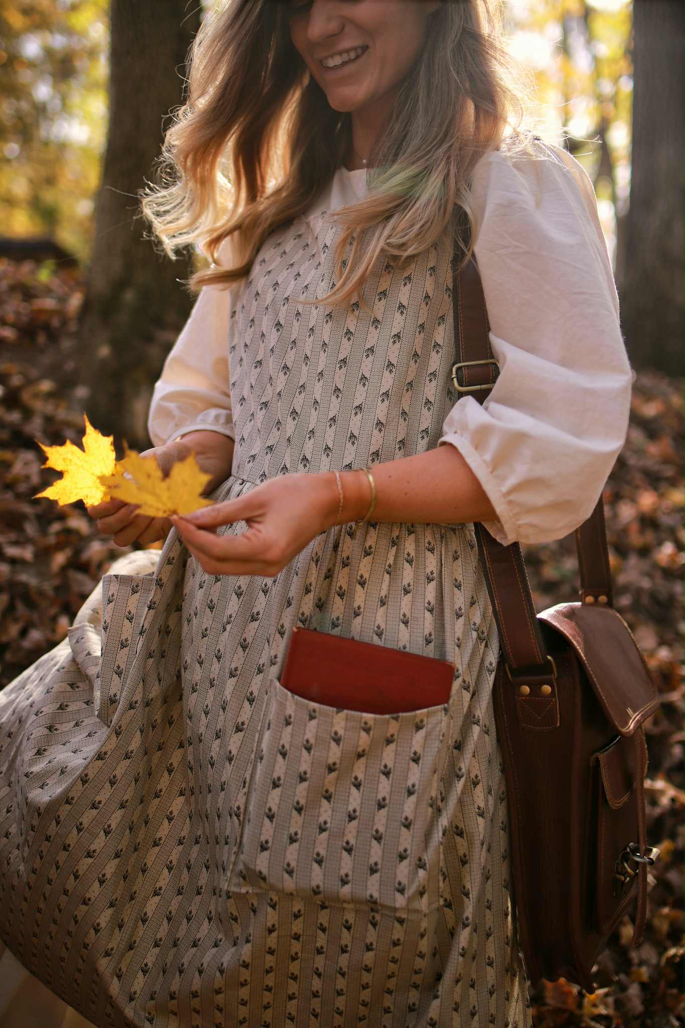 Arete Pinafore in Thistle & Fig