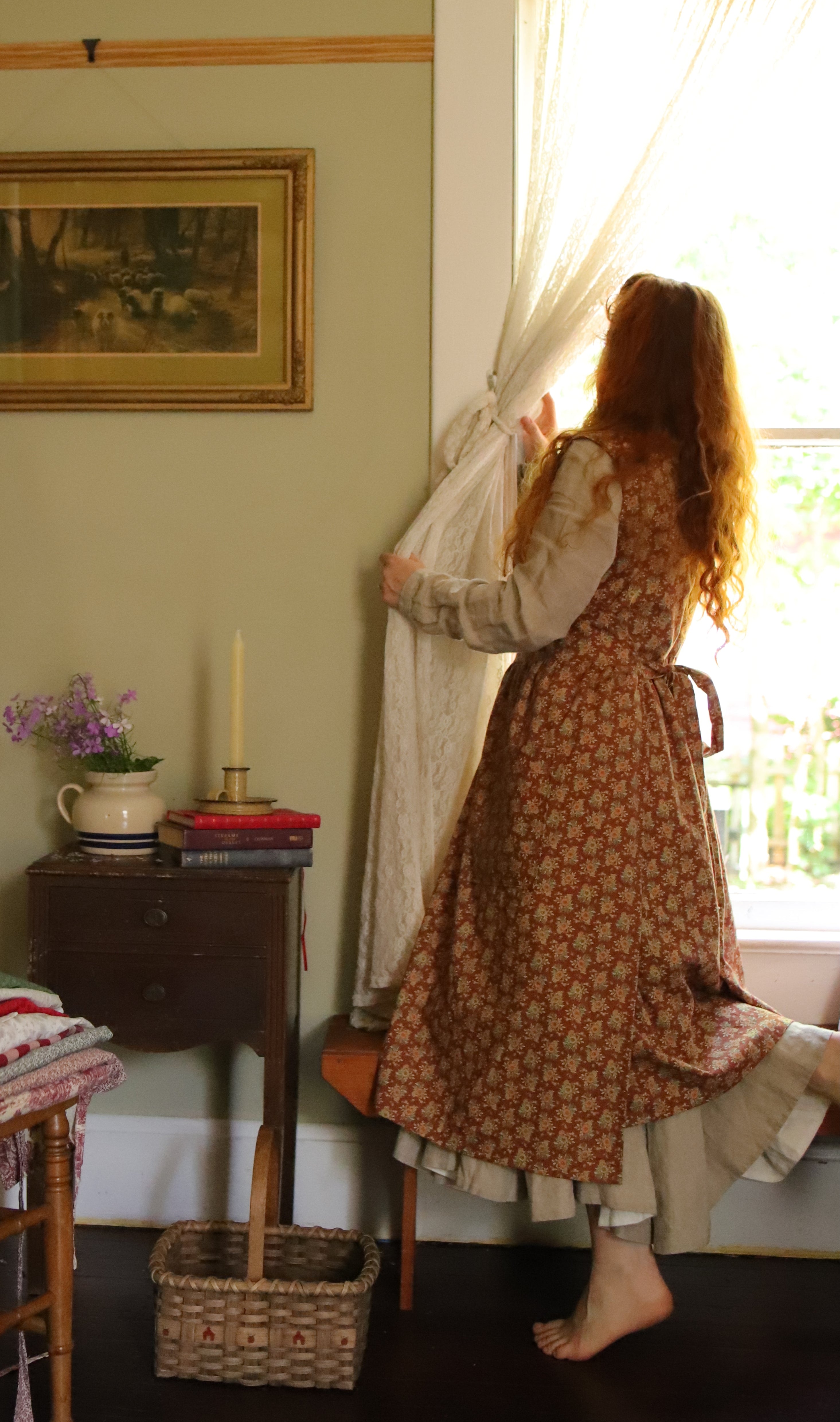 Country Sunflower Pinafore Dress
