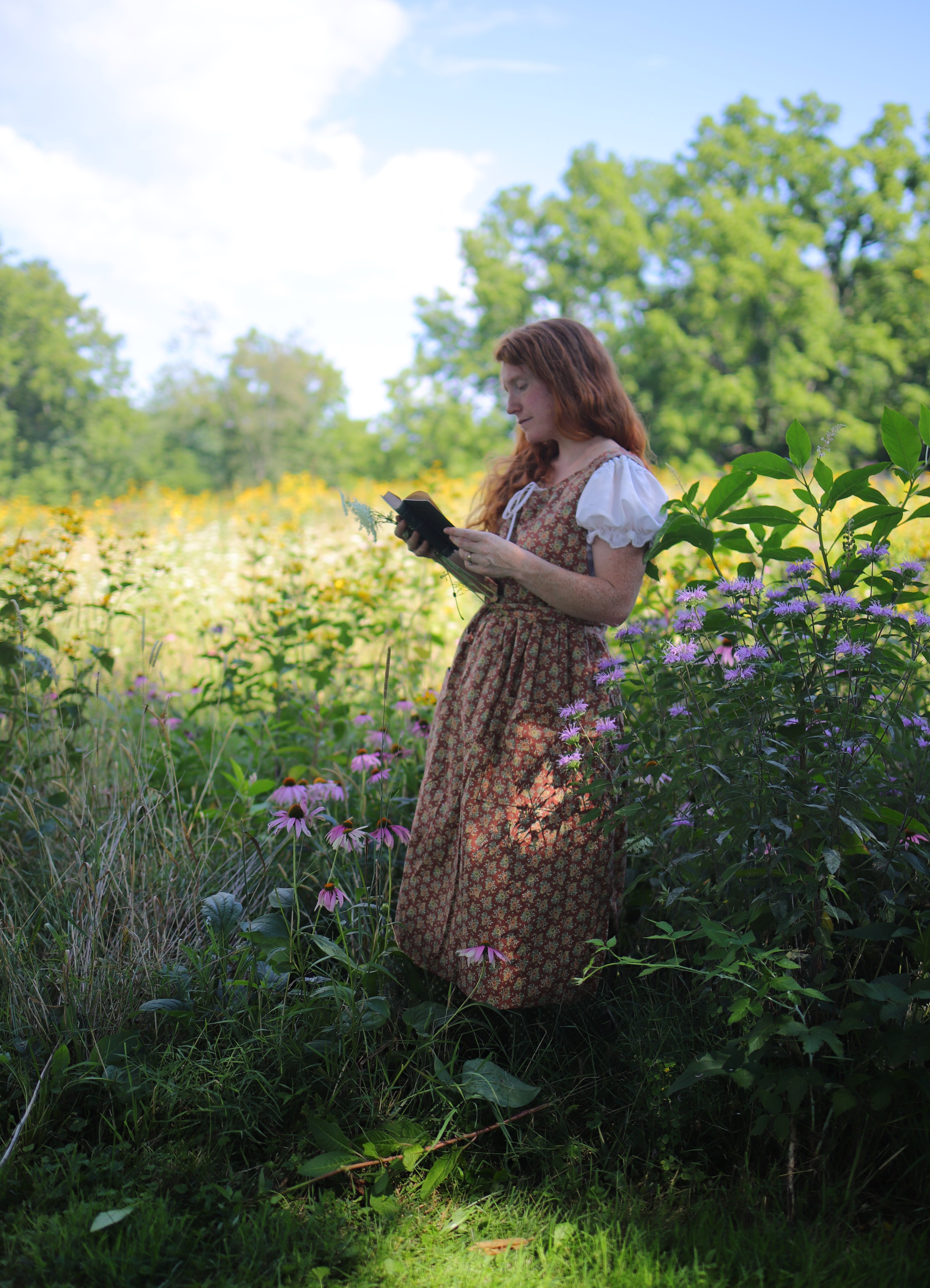 Country Sunflower Pinafore Dress