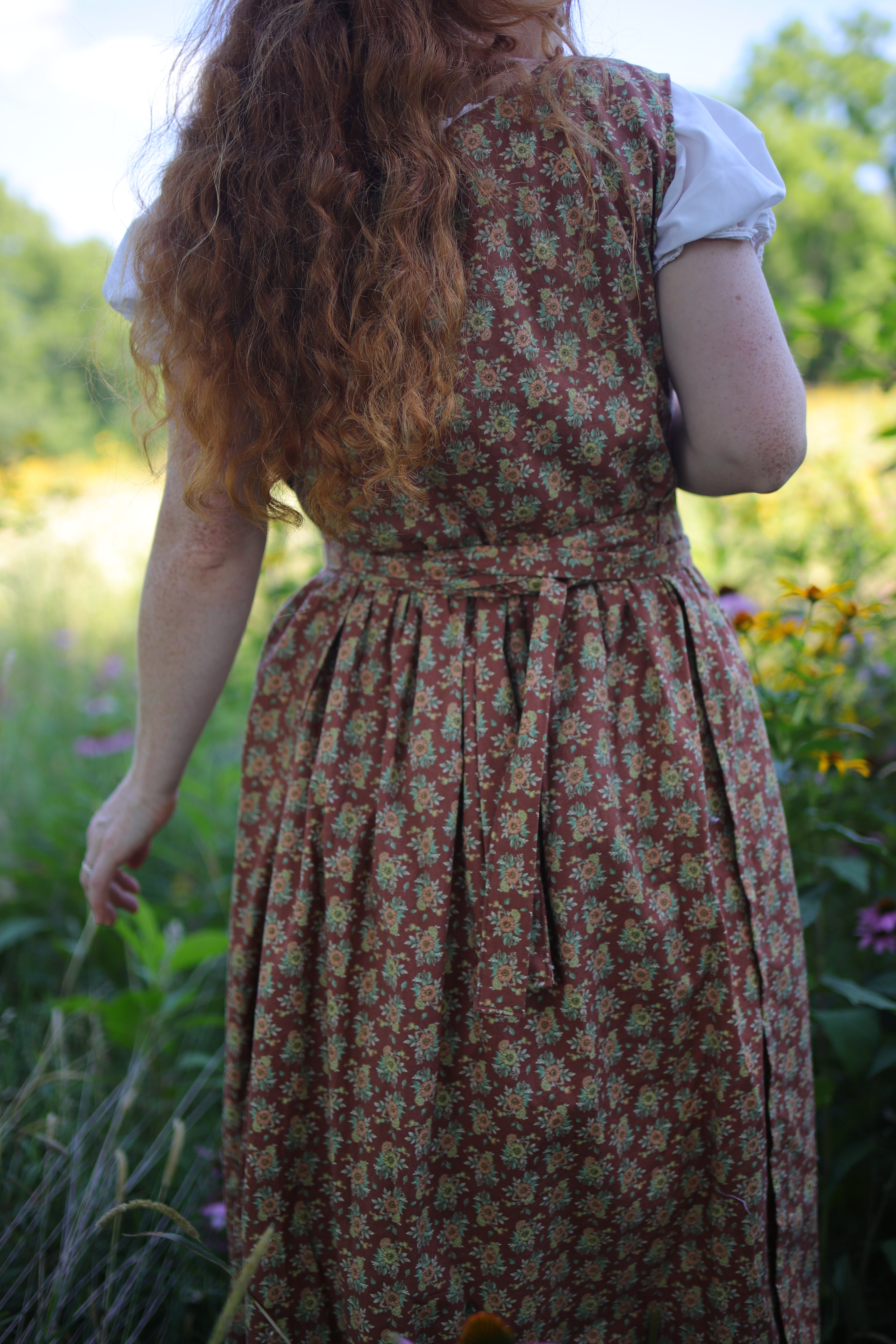 Country Sunflower Pinafore Dress