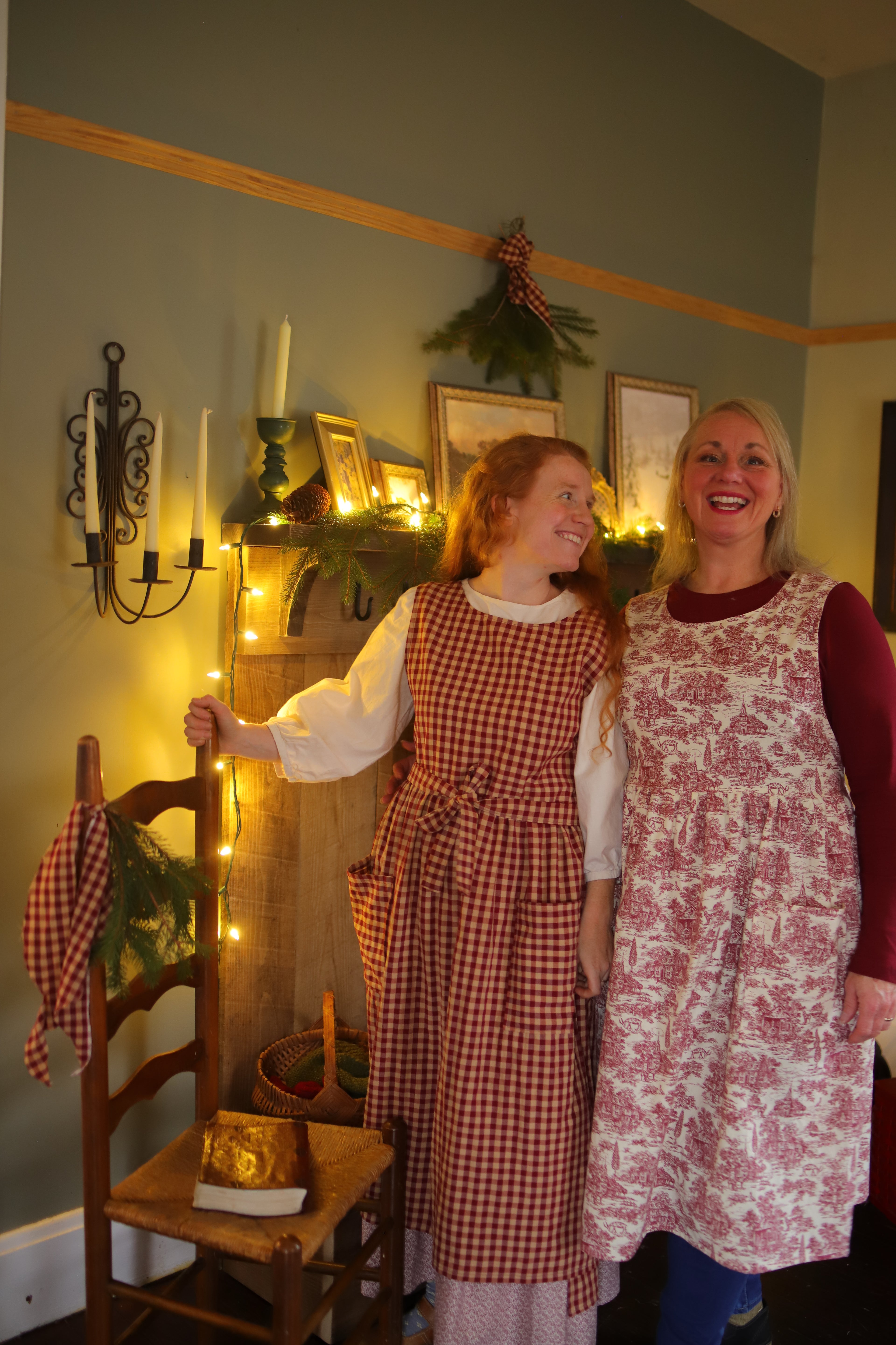 French Country Toile Pinafore