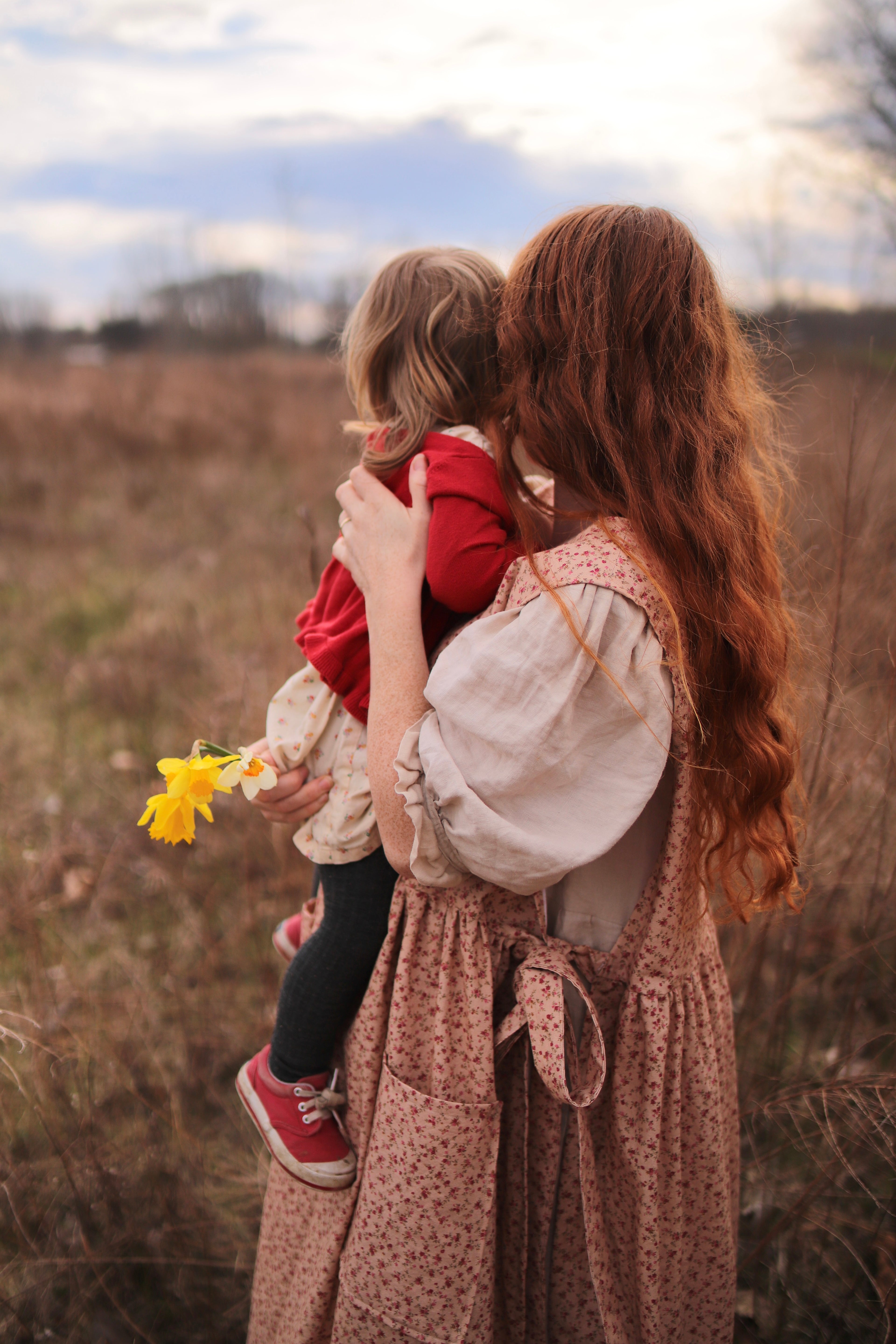 Rosebud Calico Pinafore