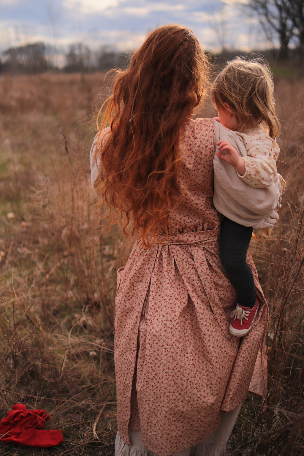 Rosebud Calico Pinafore