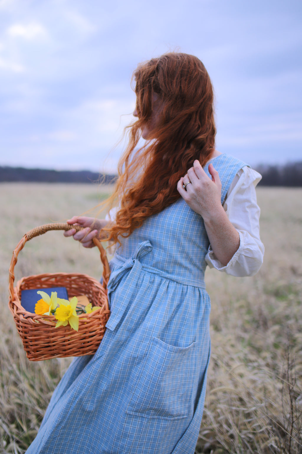 Cornflower Blue Pinafore
