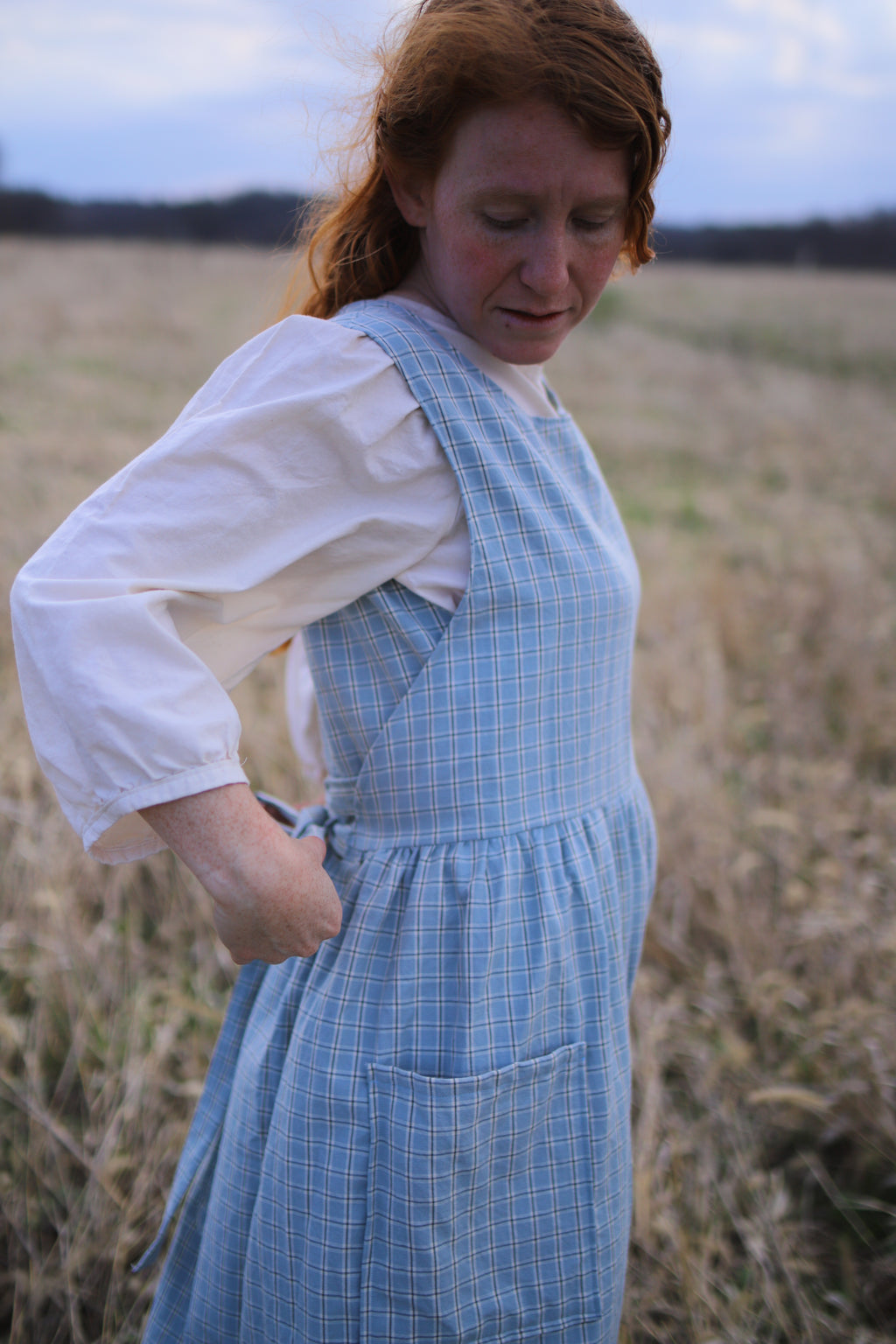 Cornflower Blue Pinafore