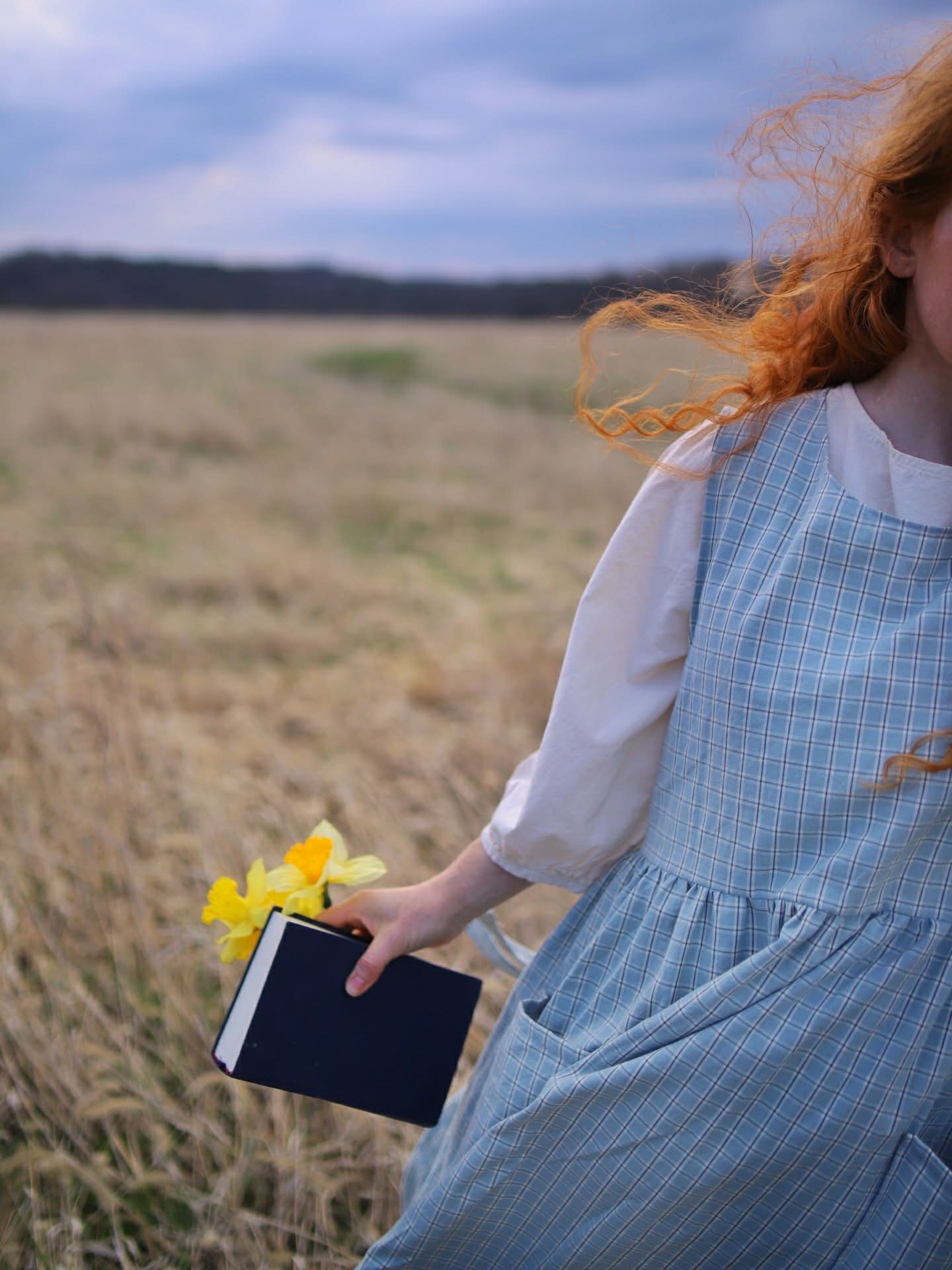 Cornflower Blue Pinafore