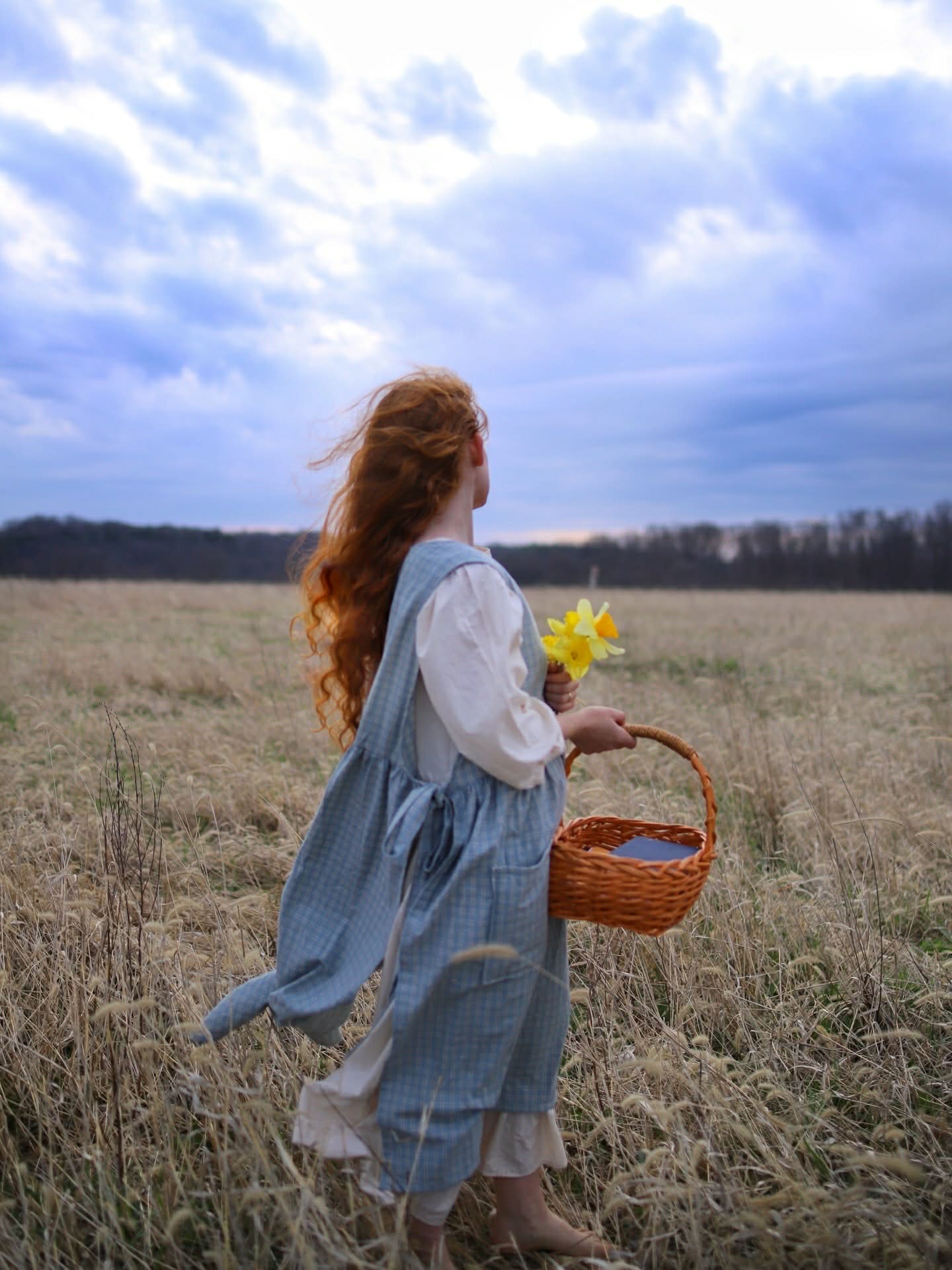 Cornflower Blue Pinafore