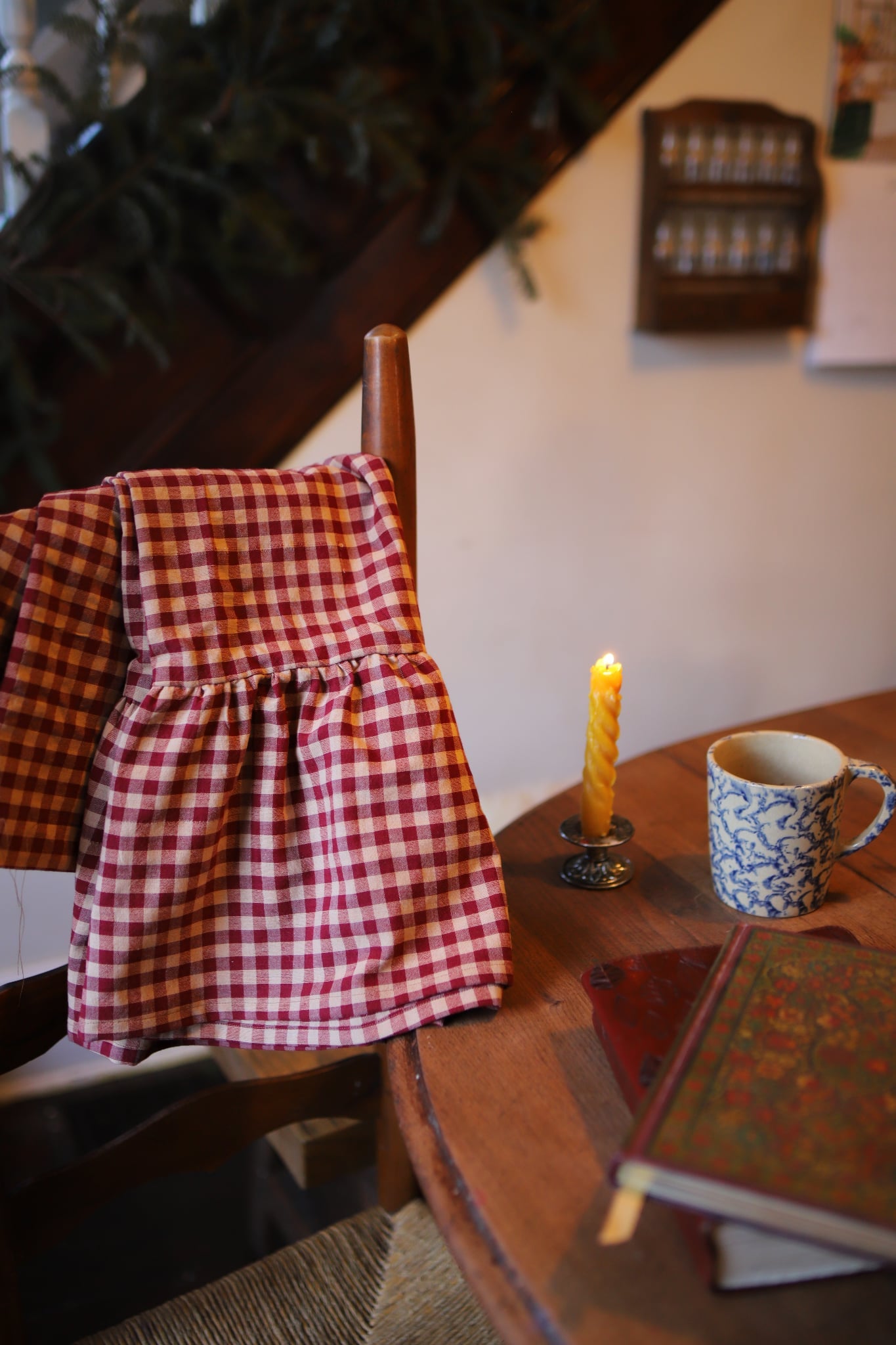Red Homespun Prairie Skirt