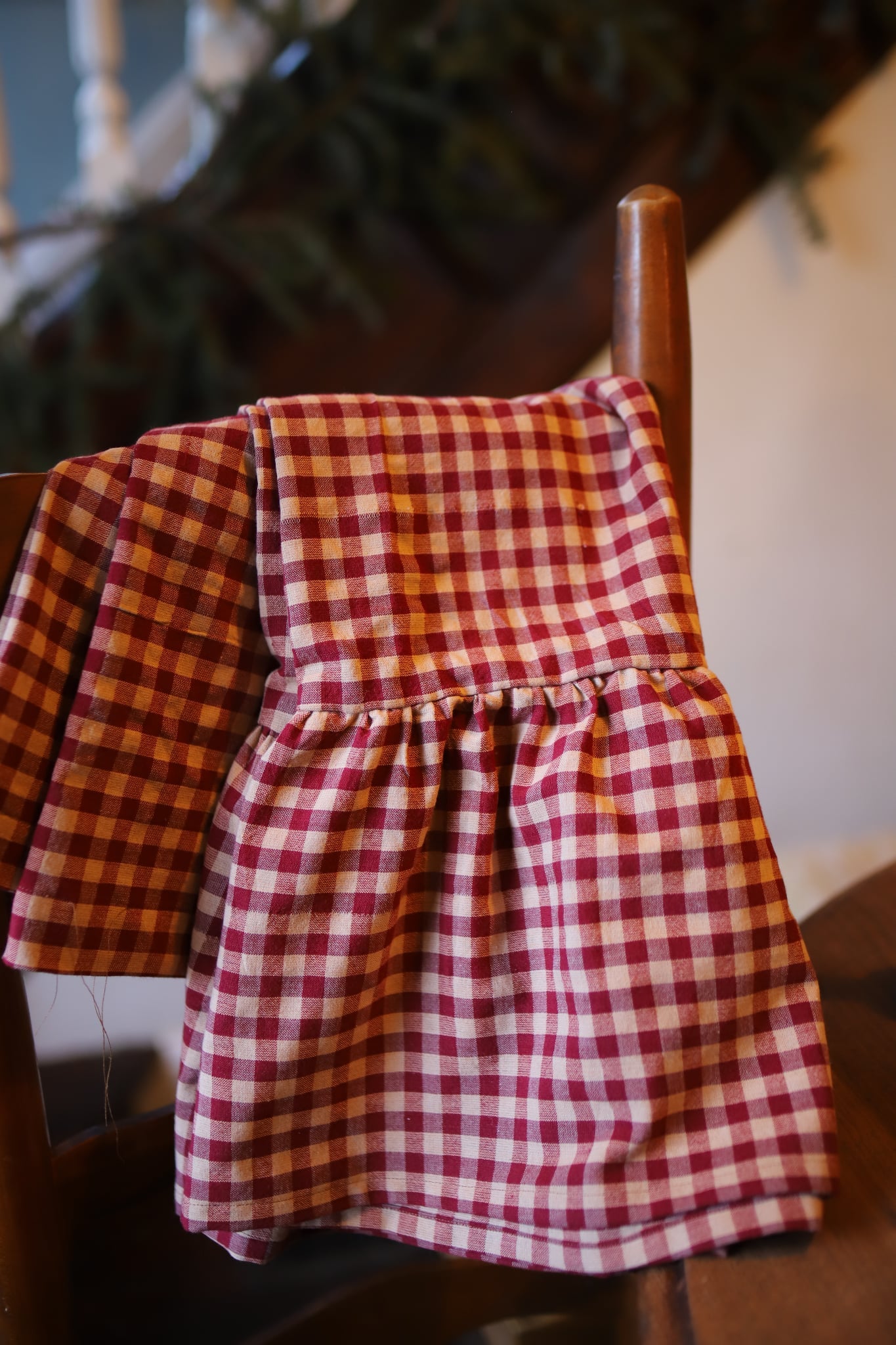 Red Homespun Prairie Skirt
